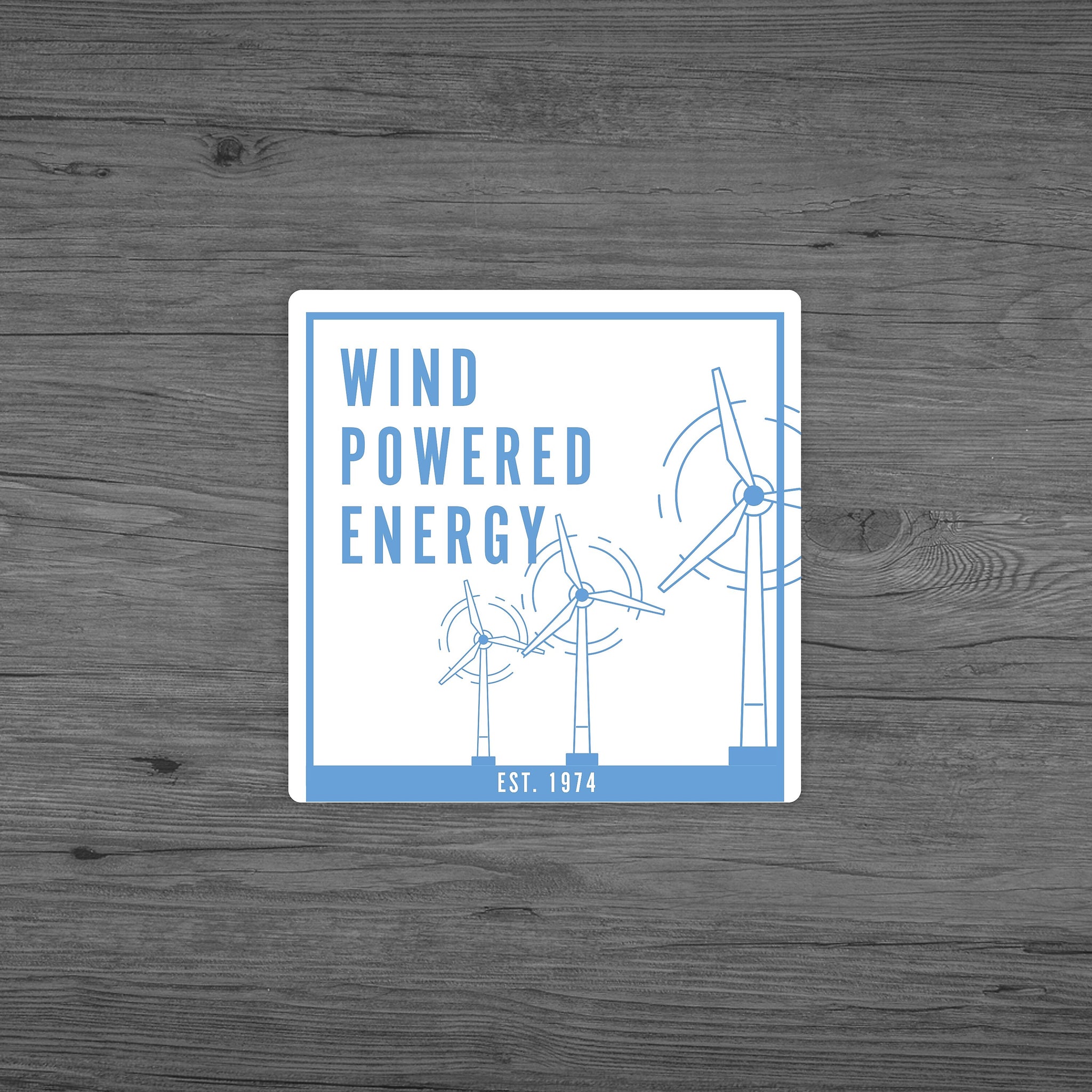 1-Color Advertising Label, Square, 2