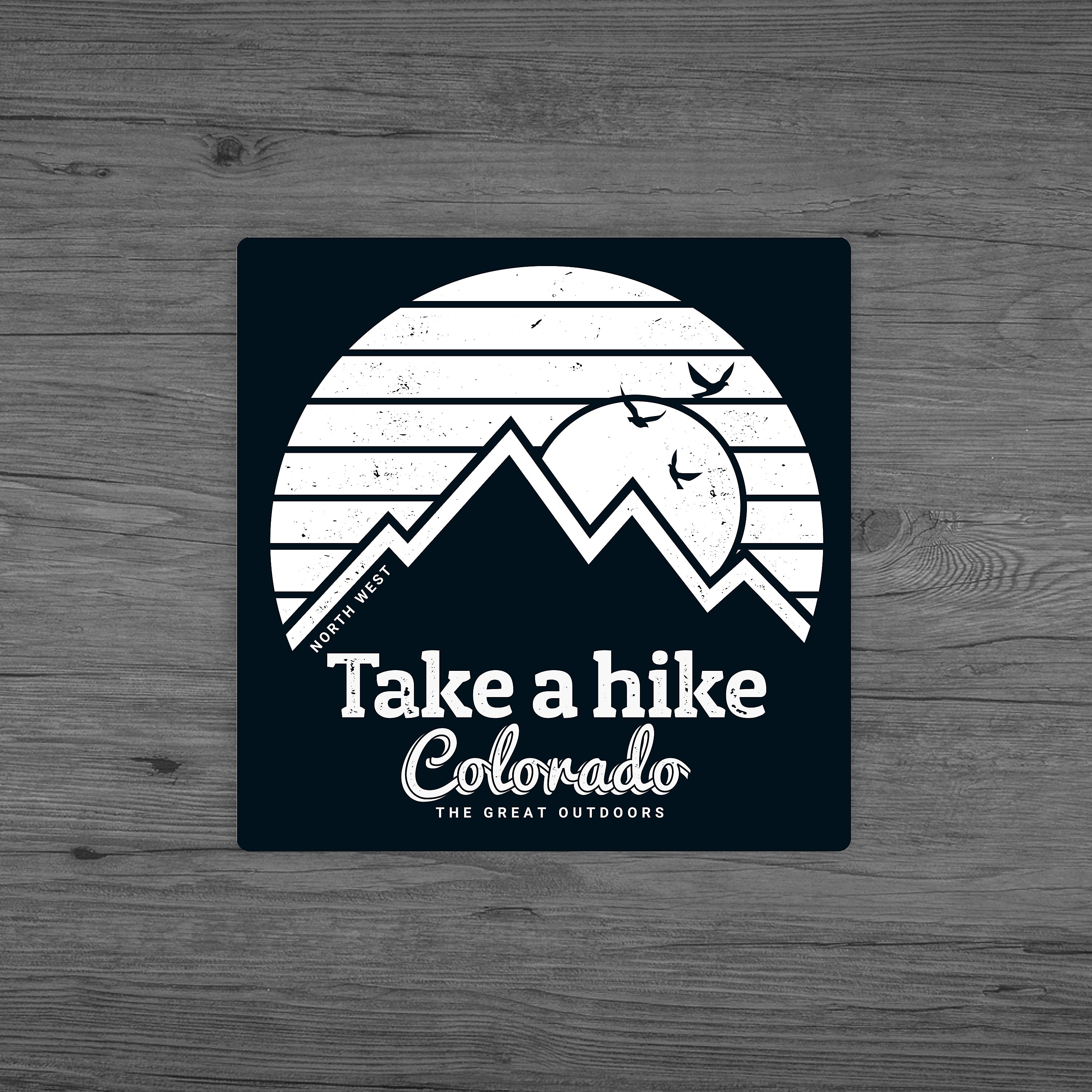 1-Color Advertising Label, Square, 3