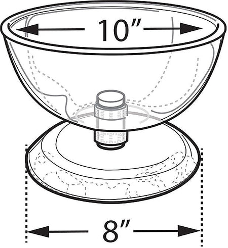 10" Single Bowl Counter Display