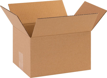 10" x 8" x 3" Corrugated Kraft Shipping Boxes, 32 ECT, 25/Bundle