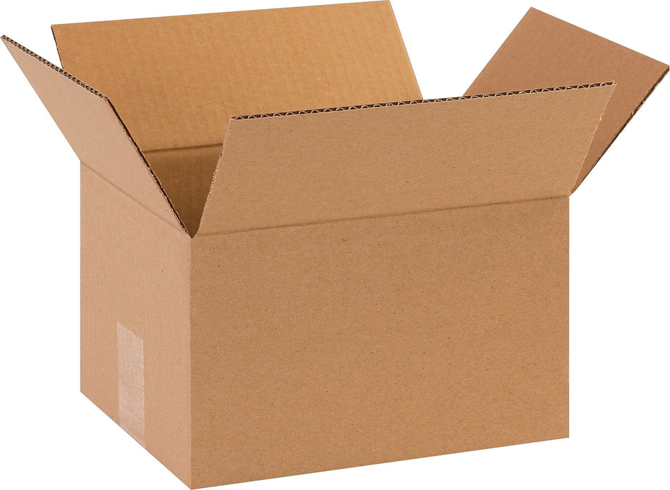 10" x 8" x 3" Corrugated Kraft Shipping Boxes, 32 ECT, 25/Bundle