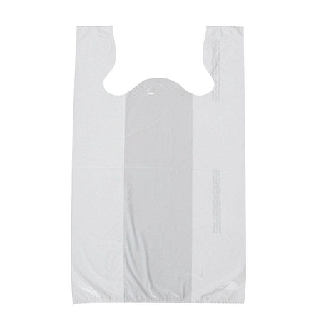 11 1/2" x 08" x 18" White T-Shirt Bags, 1000/Case