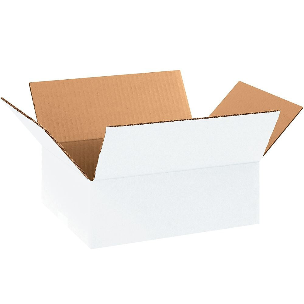 11.25" x 8.75" x 4" Corrugated Boxes, 25/Bundle