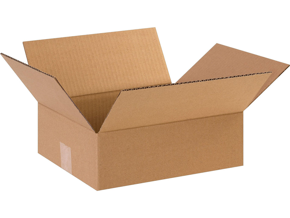 12" x 10" x 04" Corrugated Kraft Boxes, 25/Bundle