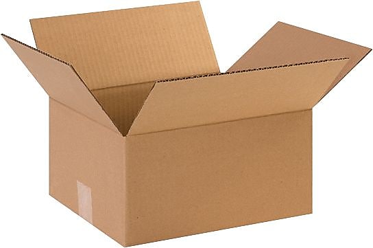 12" x 10" x 6" Shipping Boxes, Brown, 25/Bundle