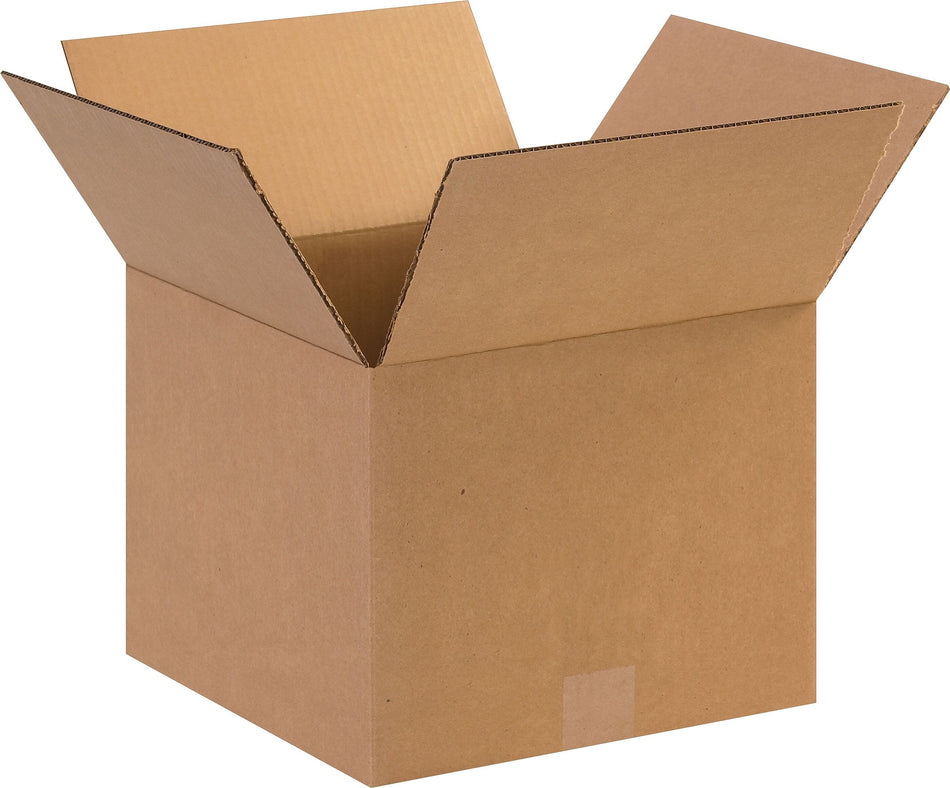 12" x 12" x 9" Corrugated Kraft Boxes, 25/Bundle