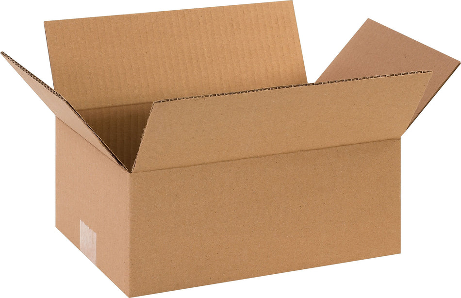 12" x 8" x 5" Shipping Boxes, 32 ECT, Brown, 25/Bundle