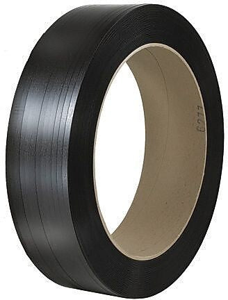 1/2" x 8000' - 16" x 6" Core-Staples Hand Grade Signode Comparable Polypropylene Strapping -Smooth, 1 Coil