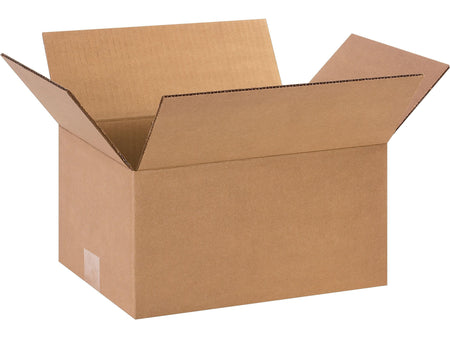 12" x 9" x 6" Standard Shipping Boxes, 32 ECT, Kraft, 25/Bundle