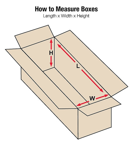 1255 Brown 5" x 12" Long Corrugated Boxes, 25/Bundle