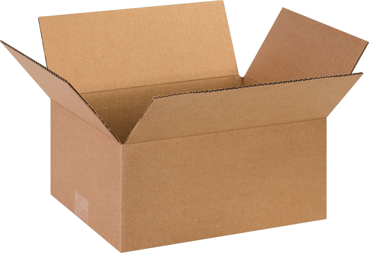 13" x 10" x 6" Shipping Boxes, 32 ECT, Brown, 25/Bundle