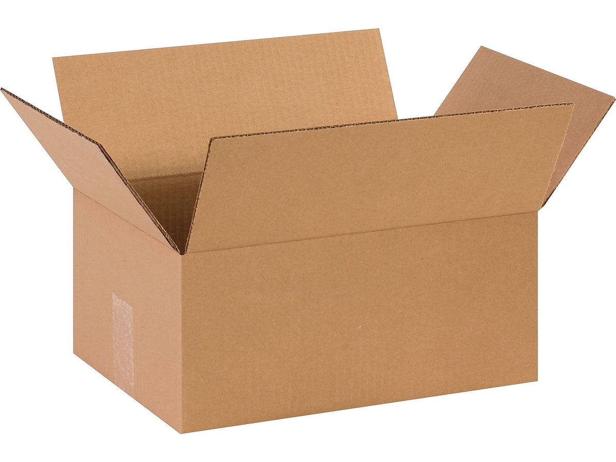 14" x 10" x 6" Standard Shipping Boxes, 32 ECT, Kraft, 25/Bundle