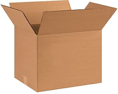 14" x 12" x 10" Shipping Boxes, 44 ECT, Kraft, 25/Bundle