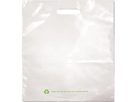 15" x 19" Gusseted Poly Bags, 2.25 Mil, White, 500/Carton