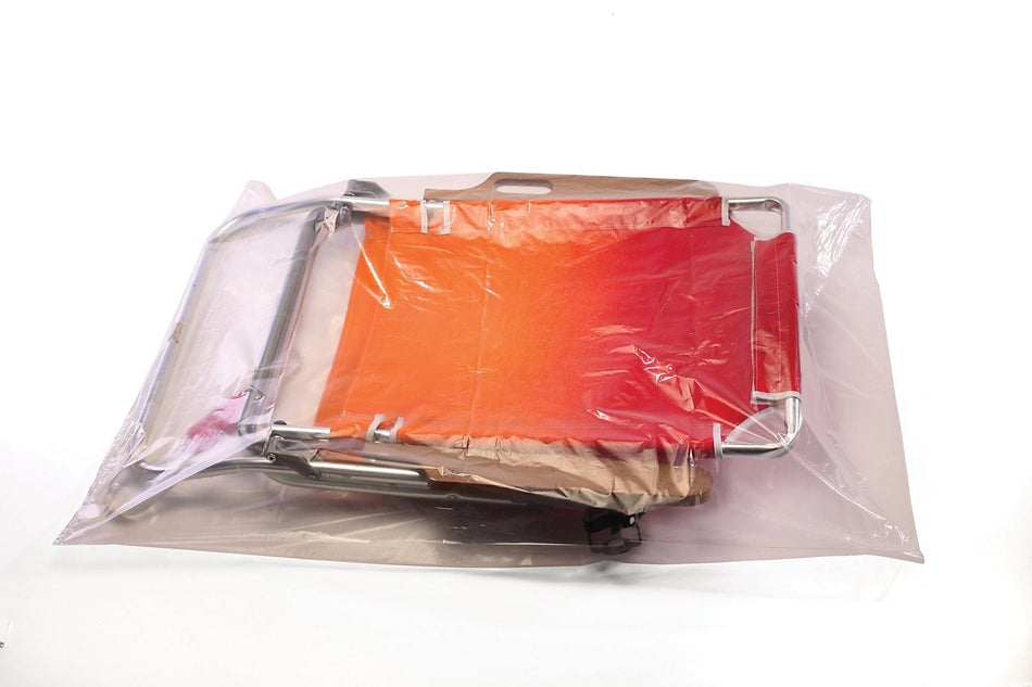 15" x 24" Layflat Poly Bags, 1 Mil, Clear, 1000/Carton