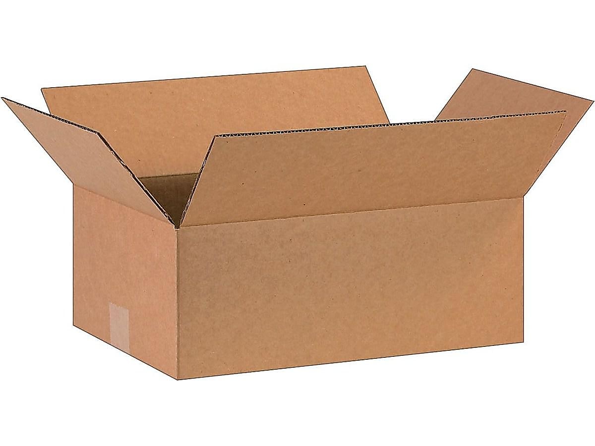 16" x 10" x 6" Shipping Boxes, ECT Rated, Kraft, 25/Bundle