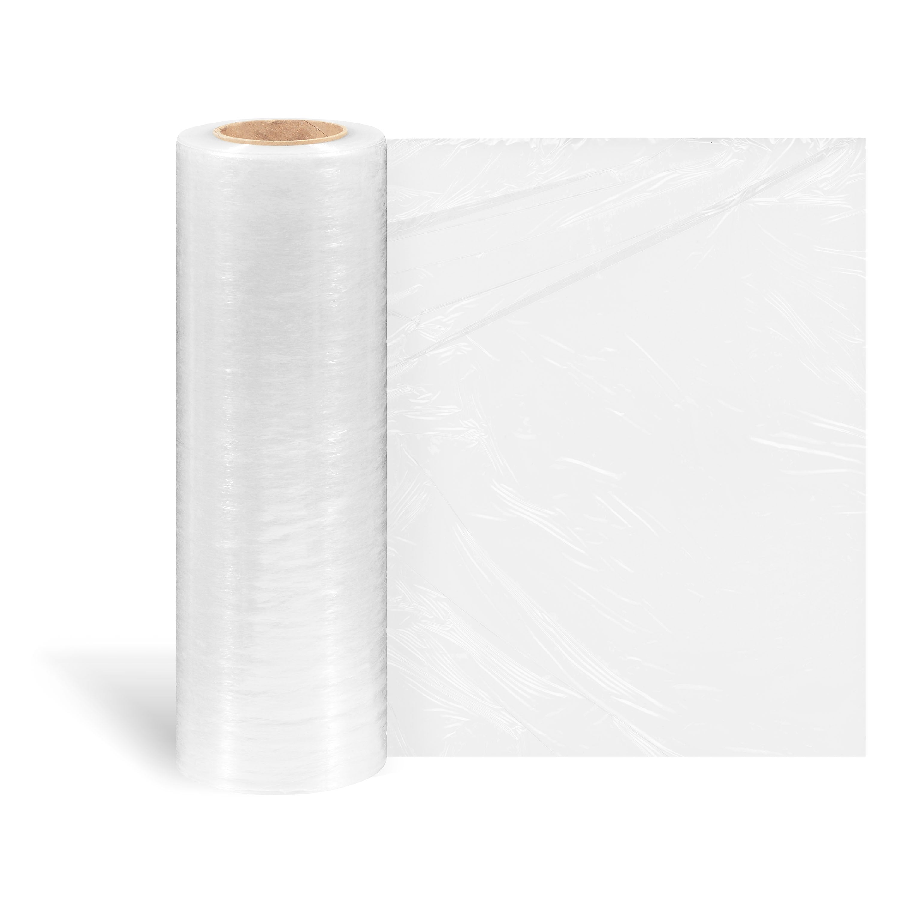 16" x 1476' 47 Gauge Cast Stretch Wrap, Clear, 4/Carton