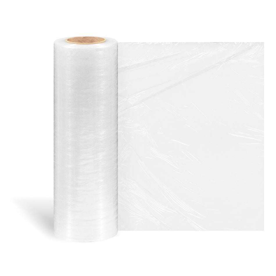 16" x 1476' 47 Gauge Cast Stretch Wrap, Clear, 4/Carton