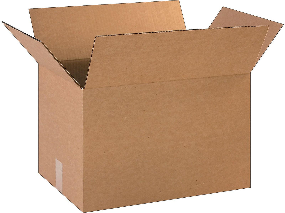 18" x 12" x 12" Standard Shipping Boxes, 32 ECT, Kraft, 25/Bundle