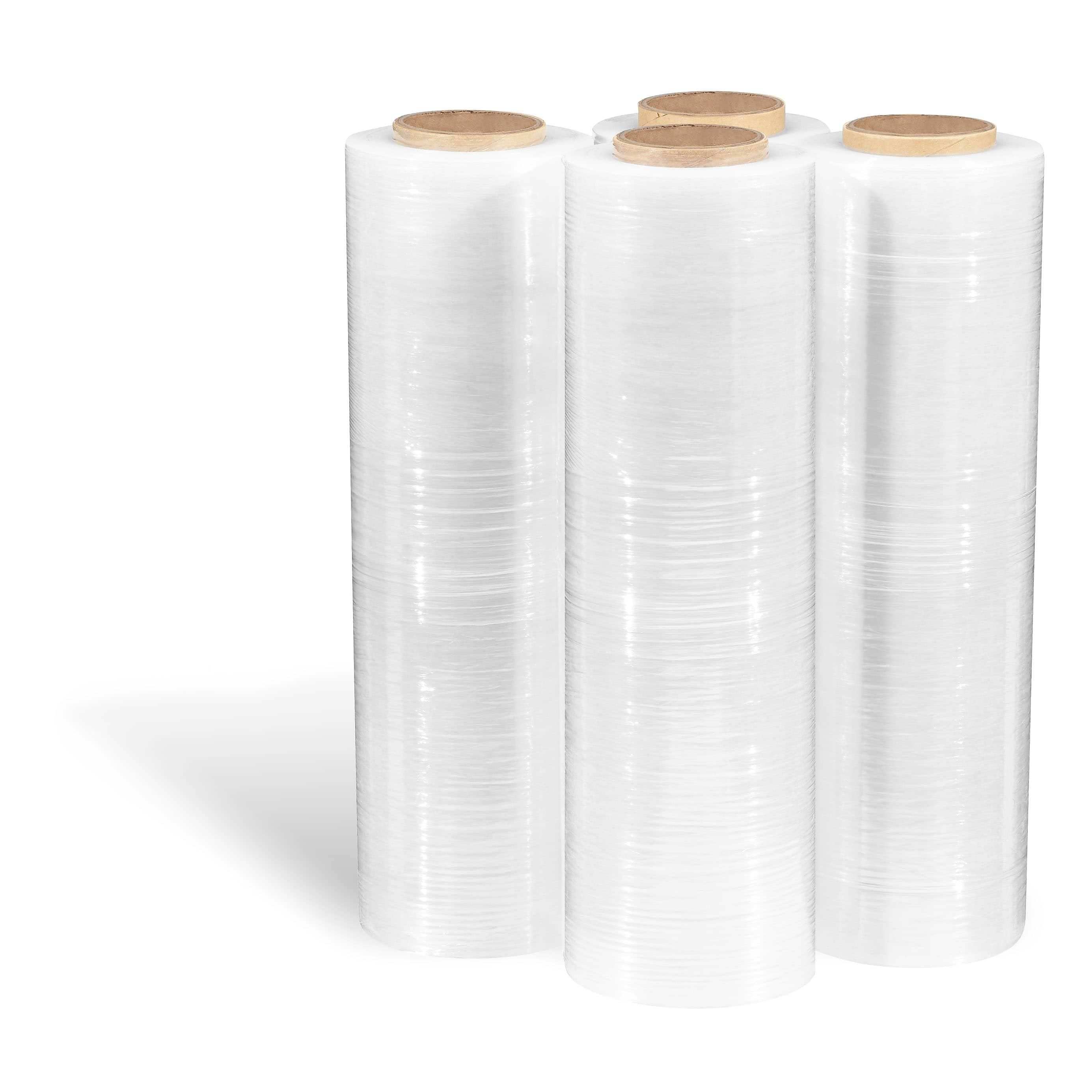 18" x 1500' 79 Gauge Blown Stretch Wrap, Clear, 4/Carton