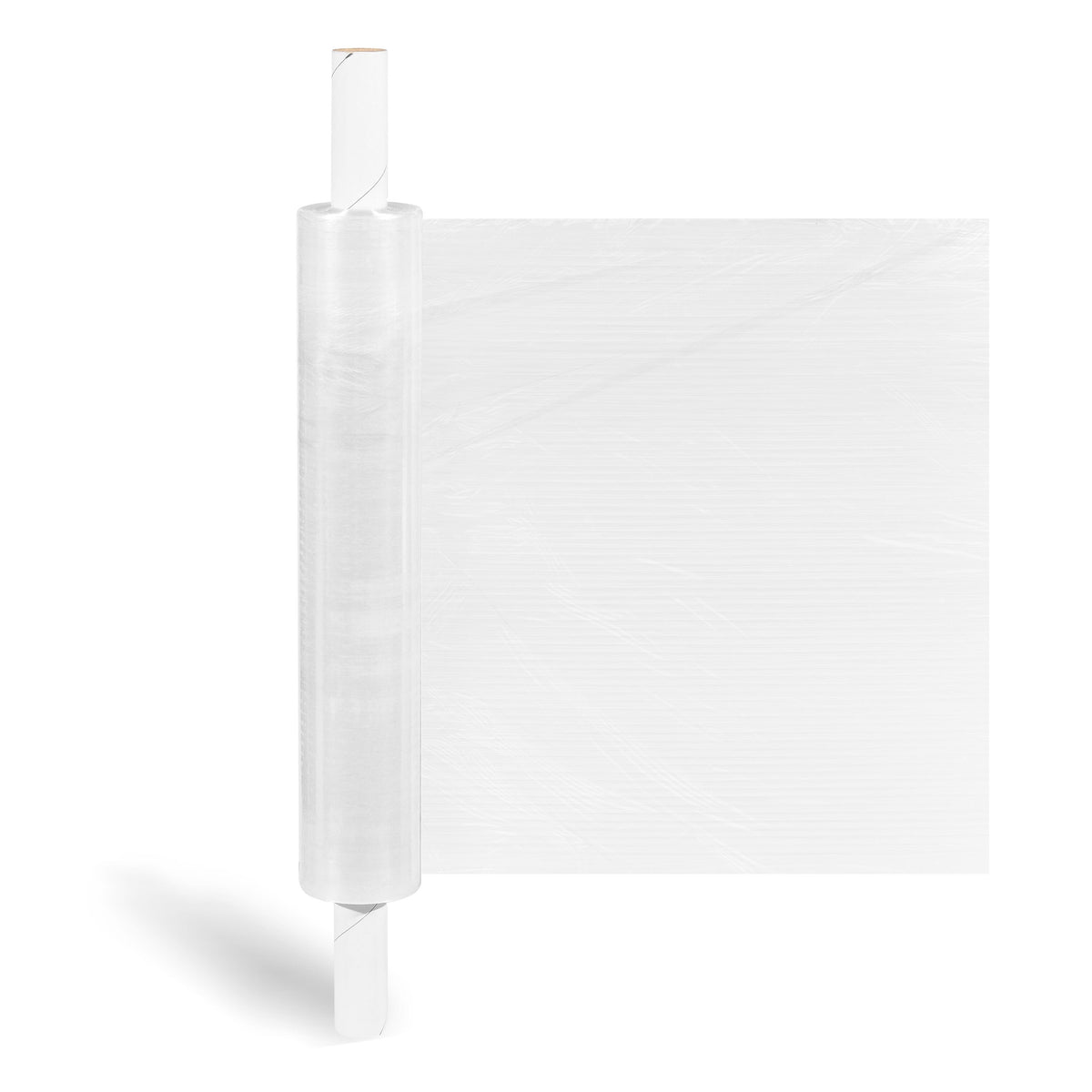 20" x 1000' 55 Gauge Cast Stretch Wrap, Clear, 4/Carton