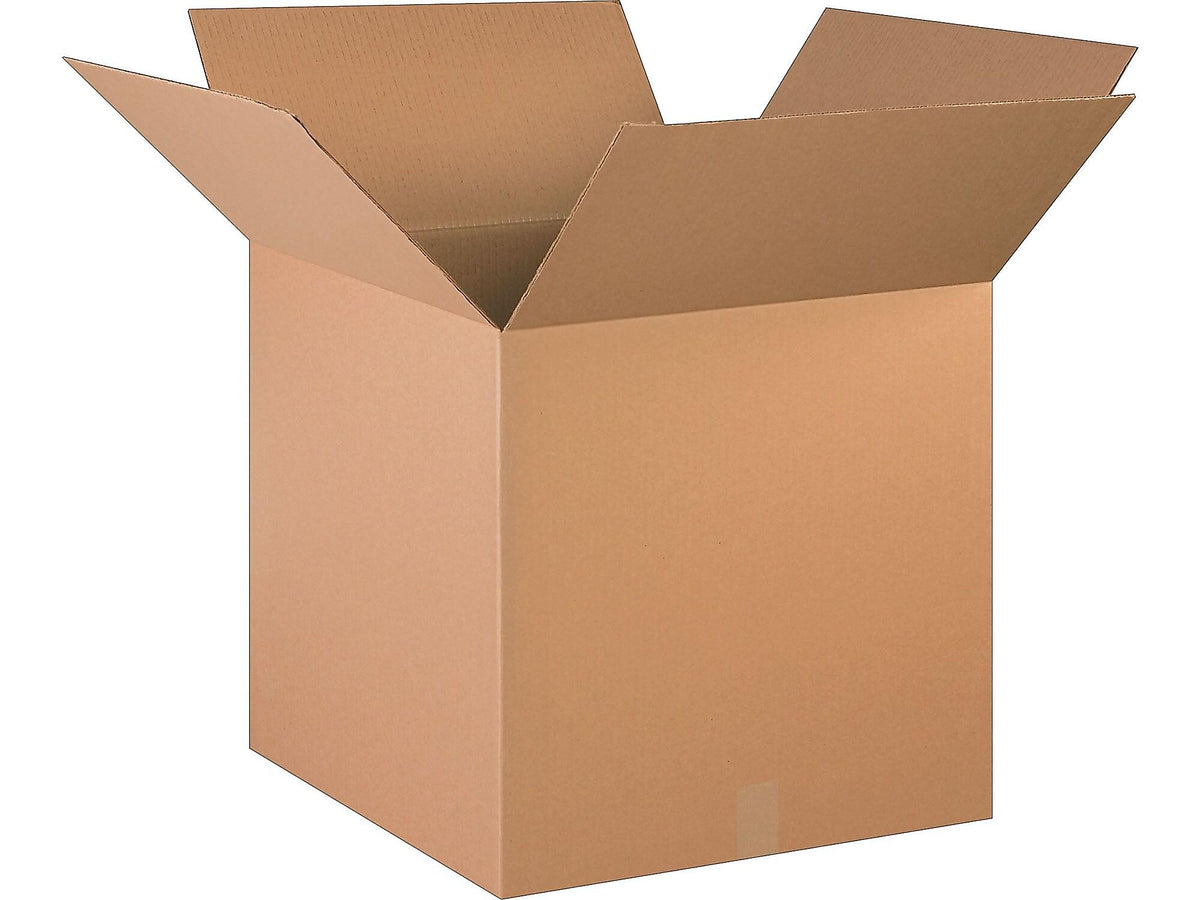 20" x 20" x 20" Standard Shipping Boxes, 32 ECT, Kraft, 10/Bundle