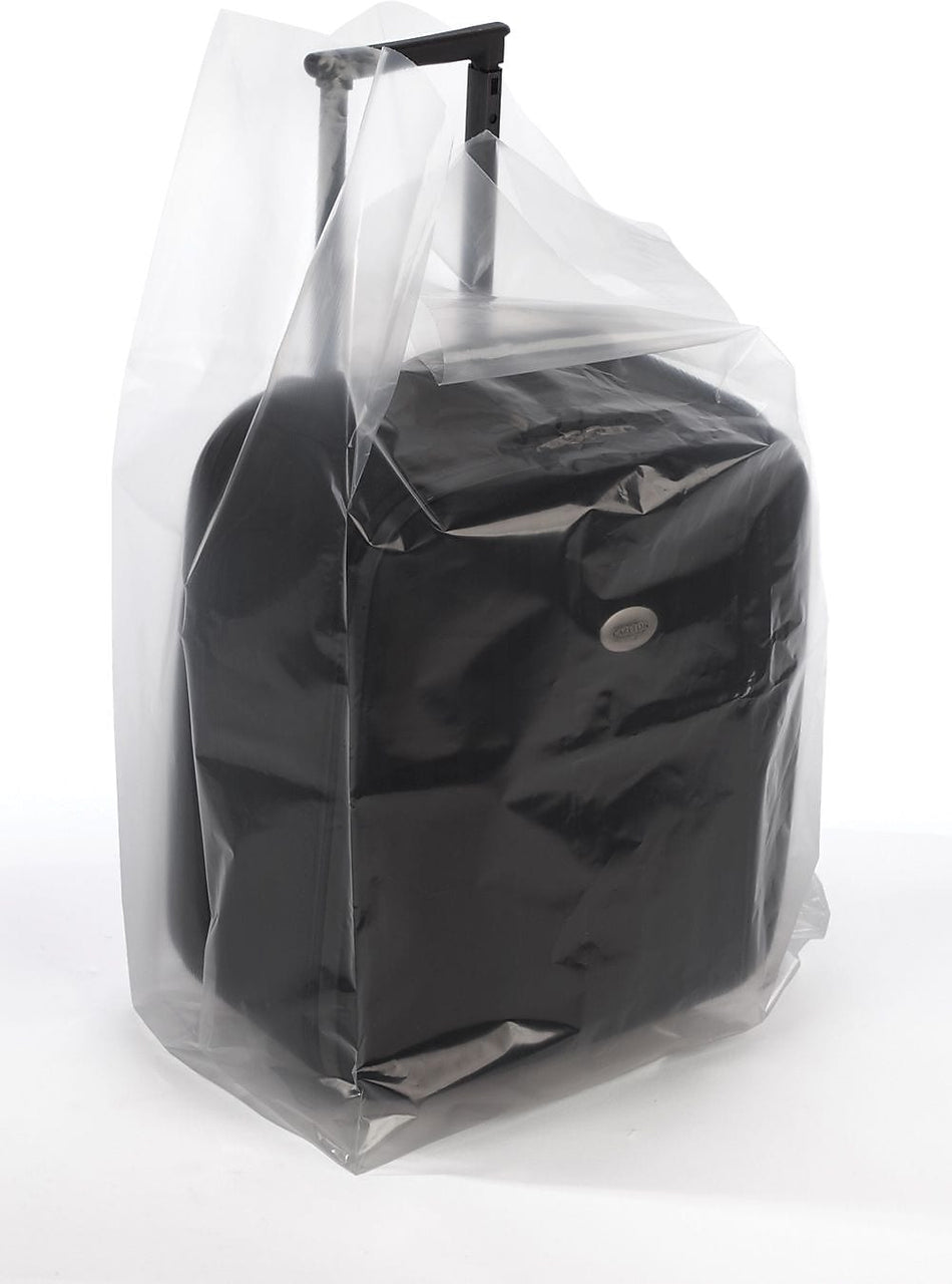 20" x 36" Gusseted Poly Bags, Bags on a Roll, 3 Mil, Clear, 100/Roll