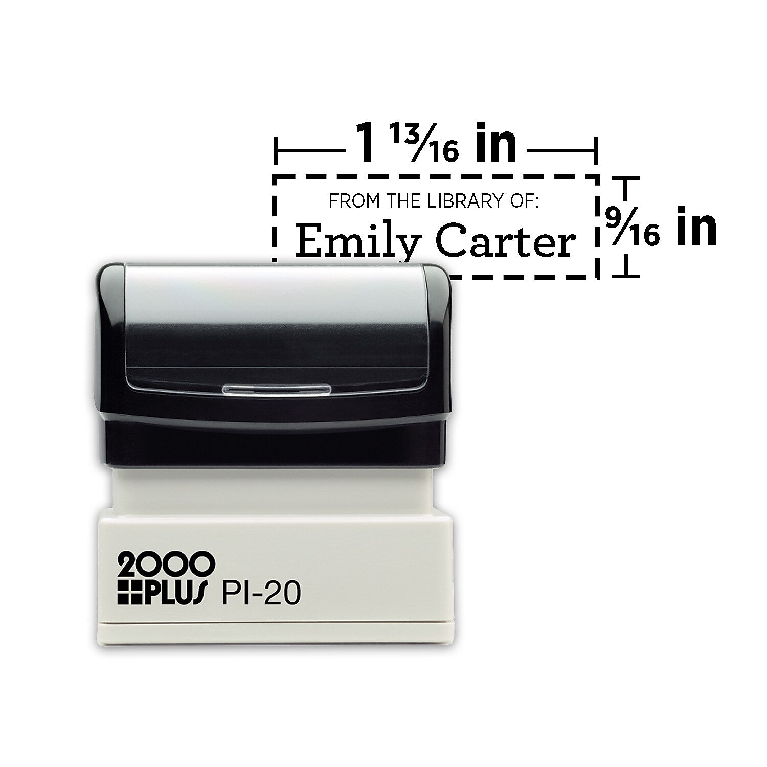 2000 Plus PI 20 Pre-inked Stamp, 9/16