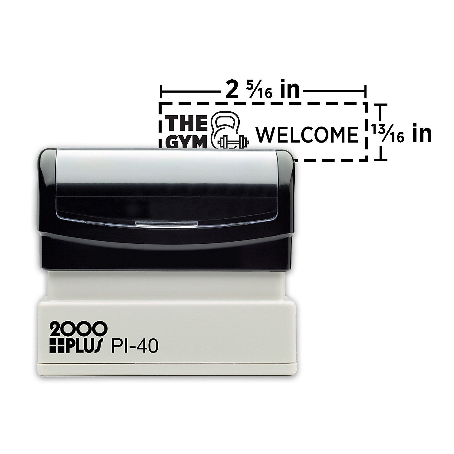 2000 Plus PI 40 Pre-inked Stamp, 13/16