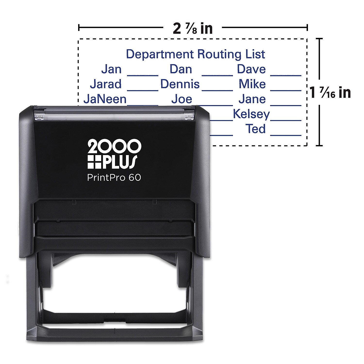 2000 Plus PrintPro 60 Self-Inking Stamp, 1 7/16