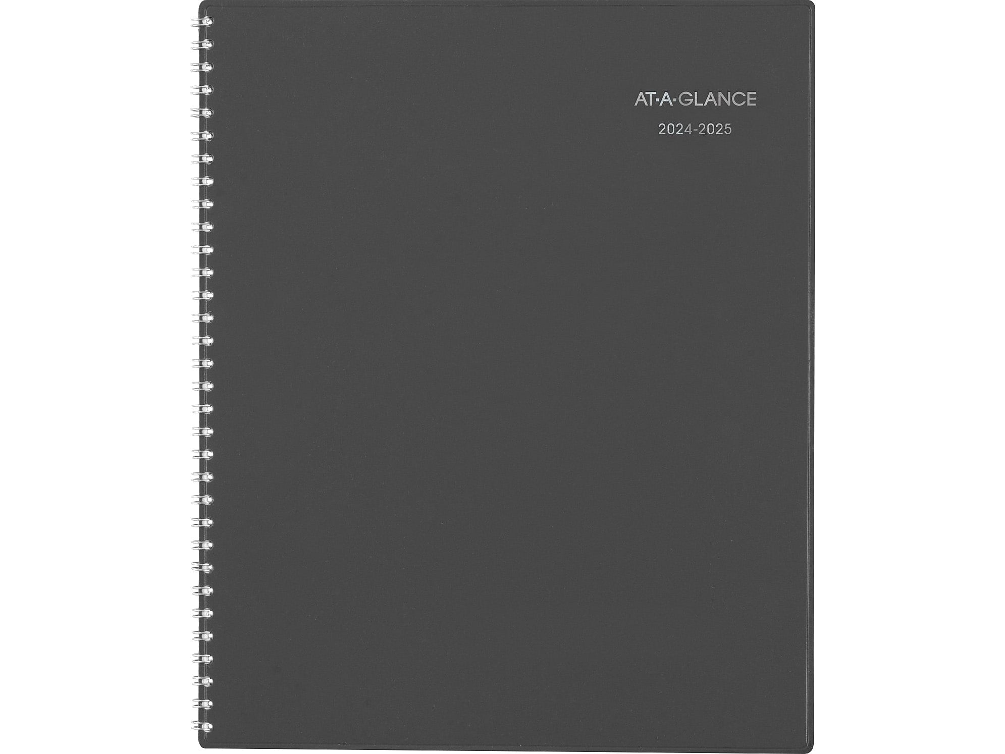 2024-2025 AT-A-GLANCE DayMinder 8.5" x 11" Academic Monthly Planner, Poly Cover, Charcoal