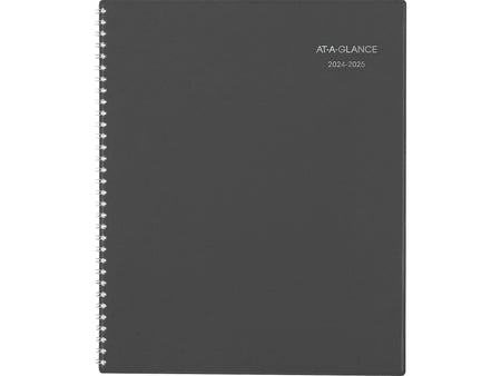 2024-2025 AT-A-GLANCE DayMinder 8.5" x 11" Academic Monthly Planner, Poly Cover, Charcoal