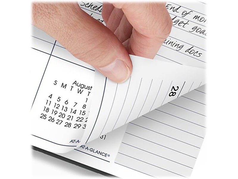 2024-2025 AT-A-GLANCE DayMinder 8.5" x 11" Academic Weekly & Monthly Planner, Poly, Charcoal