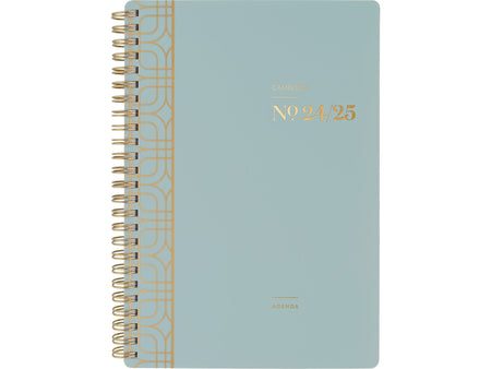 2024-2025 Cambridge WorkStyle Classic 5.5" x 8.5" Academic Weekly & Monthly Planner, Plastic Cover, Mellow Frost