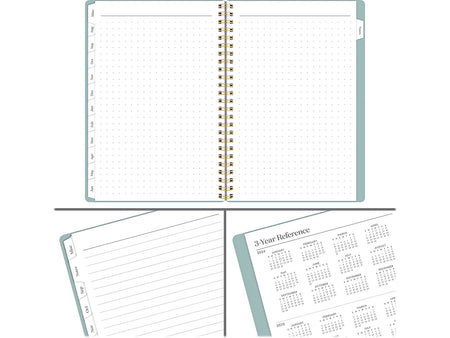 2024-2025 Cambridge WorkStyle Classic 5.5" x 8.5" Academic Weekly & Monthly Planner, Plastic Cover, Mellow Frost