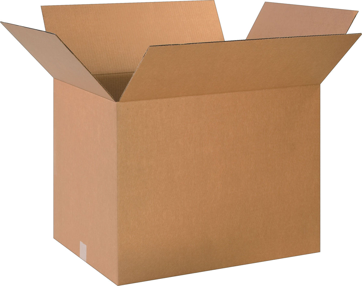 24" x 18" x 18" Standard Shipping Boxes, 32 ECT, Kraft, 10/Bundle