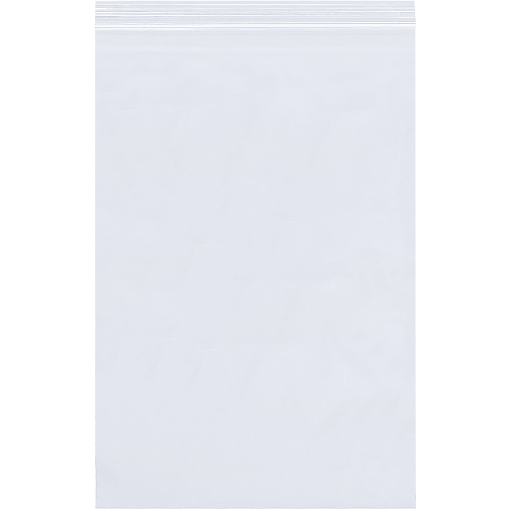 24" x 28" Reclosable Poly Bags, 4 Mil, Clear, 100/Carton