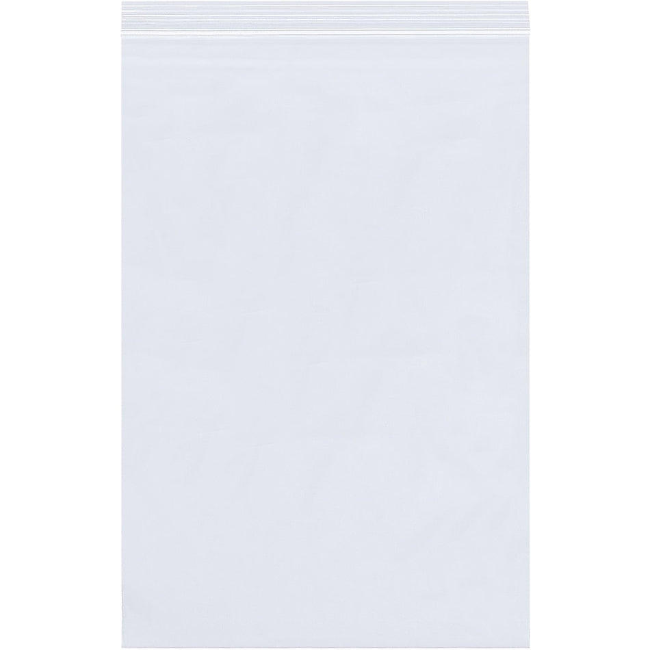 24" x 28" Reclosable Poly Bags, 4 Mil, Clear, 100/Carton