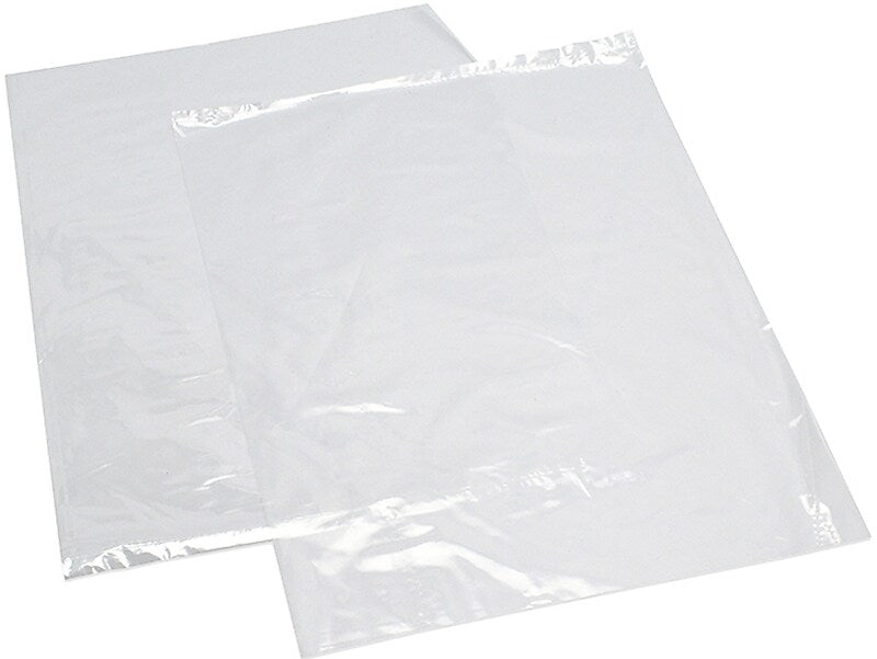 24" x 36" Layflat Poly Bags, 4 Mil, Clear, 200/Carton