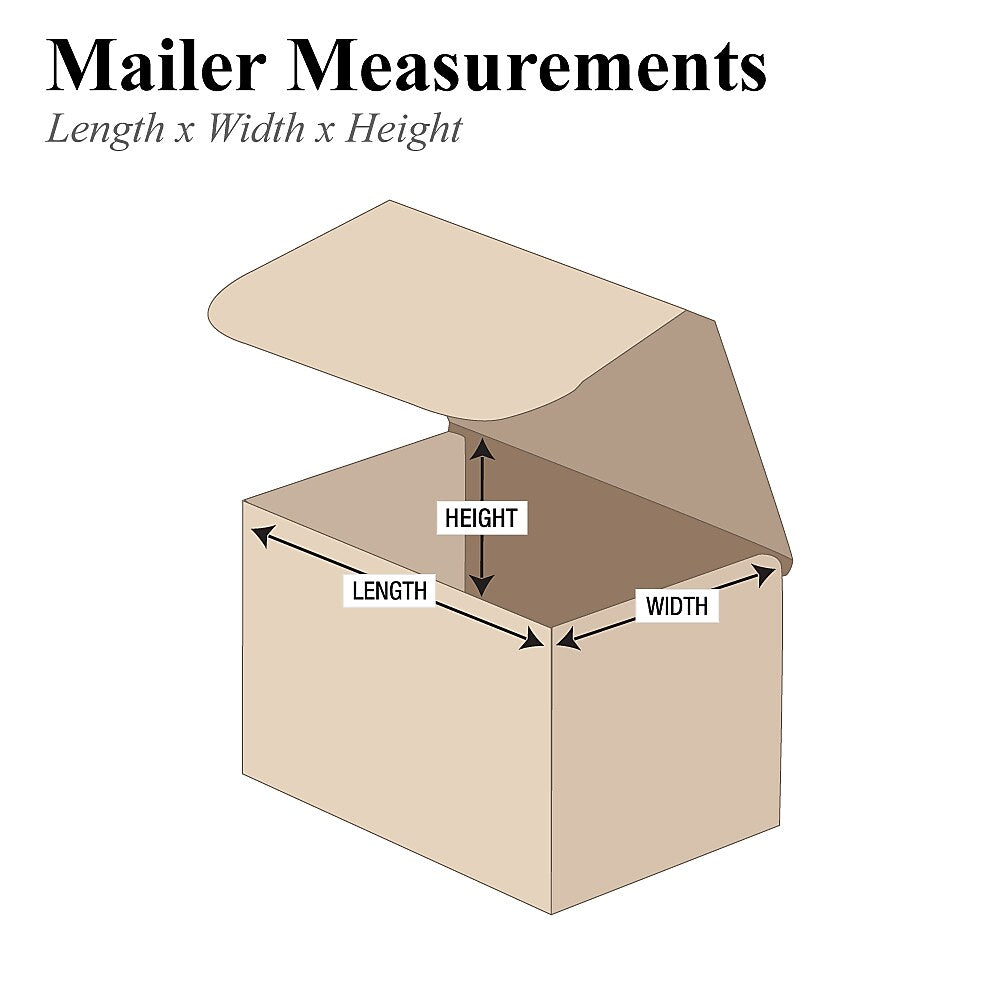 3" x 3" x 2" Corrugated Mailers, 50/Bundle