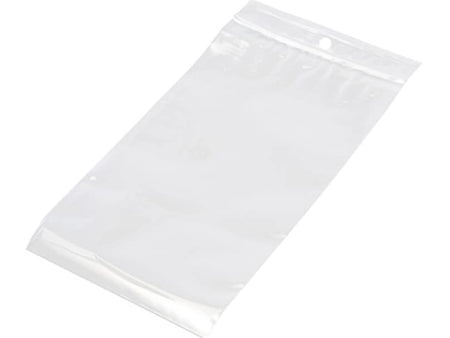 3" x 5" Reclosable Poly Bags, 2 Mil, Clear, 1000/Carton