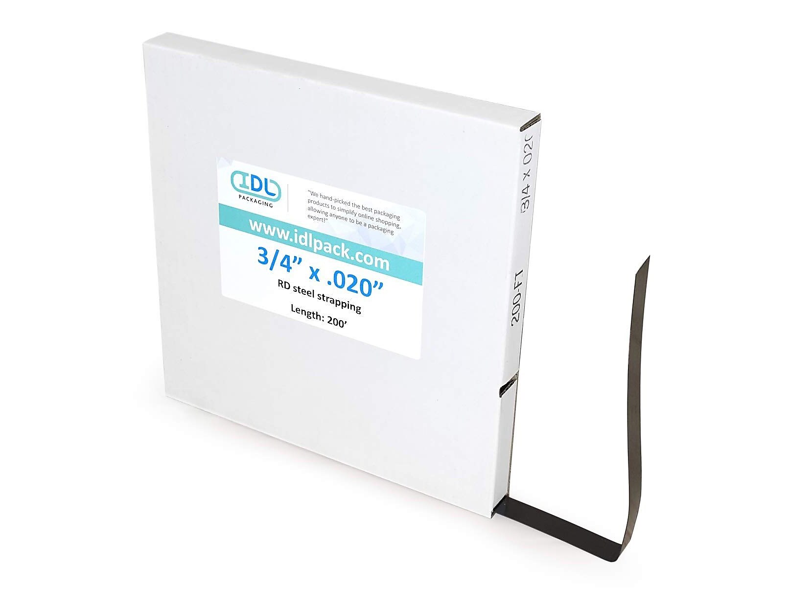 3/4 x 0.020 x 500' Steel Strapping Kit for Round Packages, Hand Grade