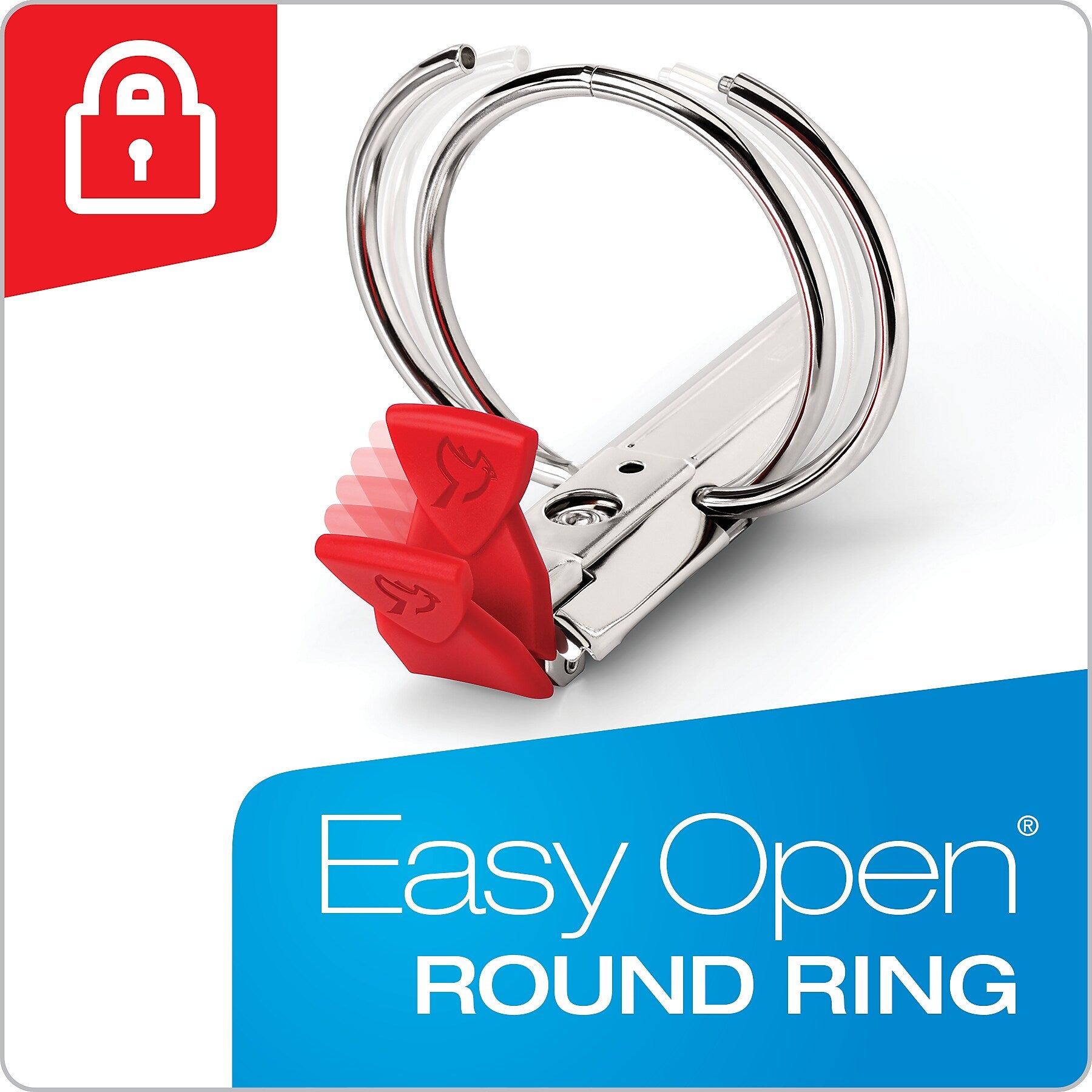 3IN EASYOPEN VIEW RND RING BLK