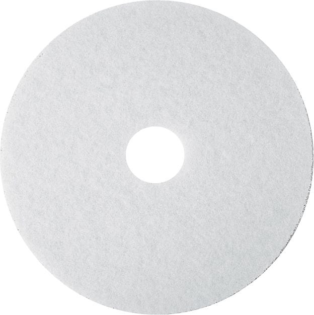 3M 13" Polishing Floor Pad, White, 5/Carton