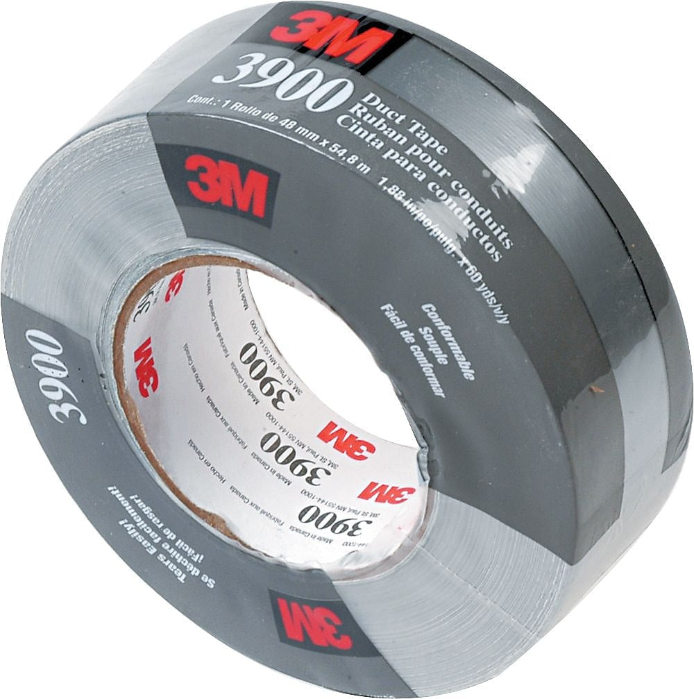 3M 3900 Multi-Purpose Duct Tape, Silver, 2
