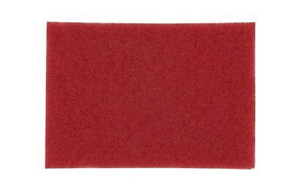 3M Buffing Floor Pad, Red, 5/Carton