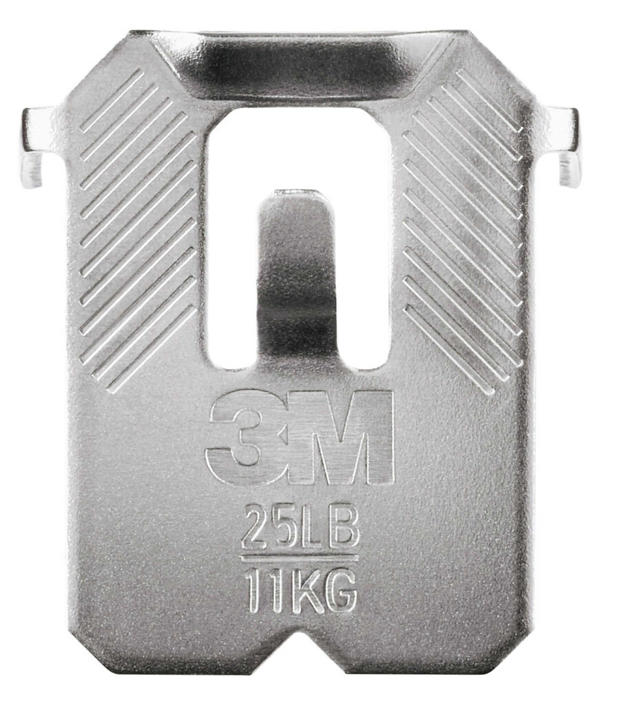 3M CLAW Drywall Hanger, 25 lbs., Silver, 4/Pack