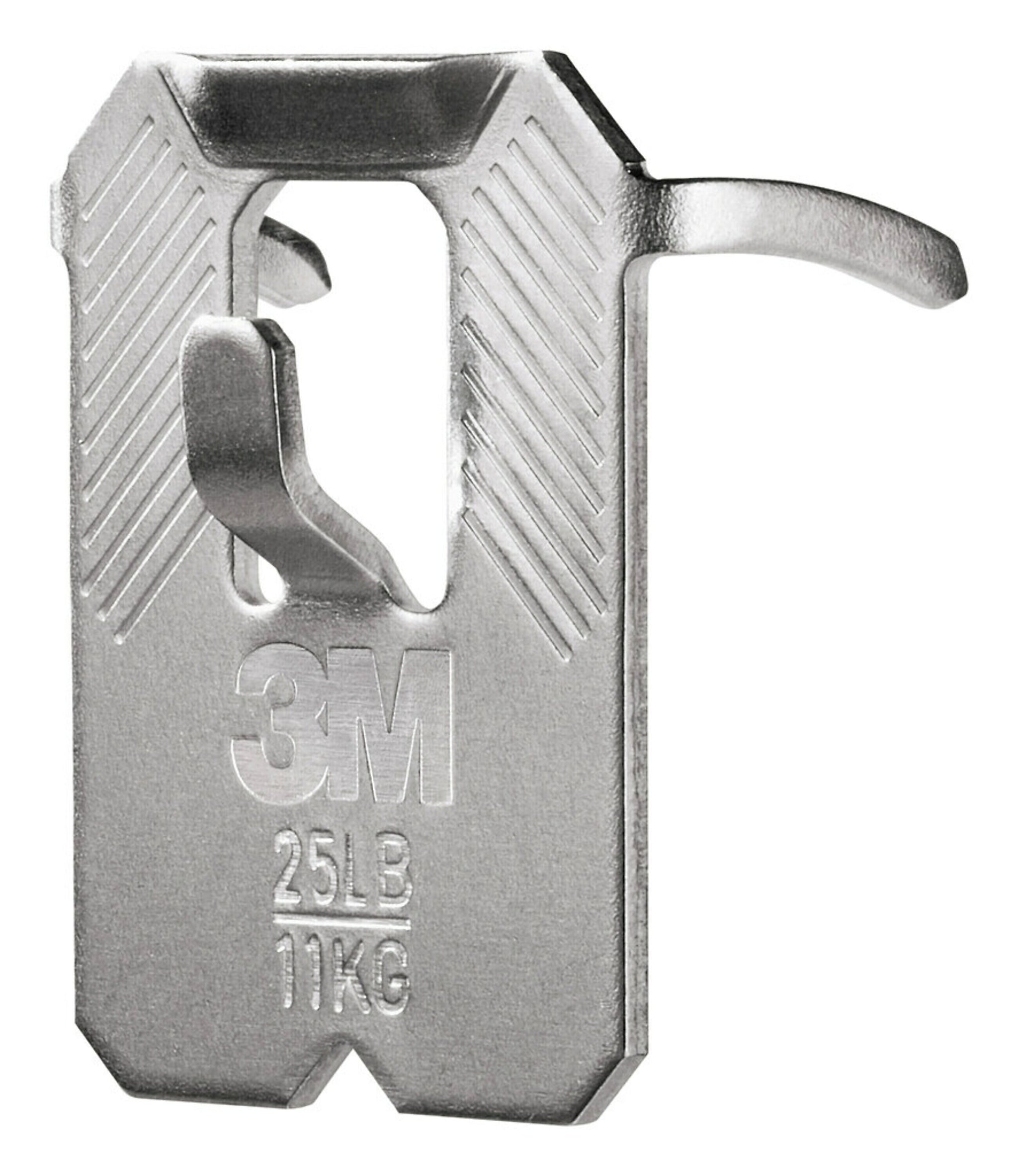 3M CLAW Drywall Hanger, 25 lbs., Silver, 4/Pack