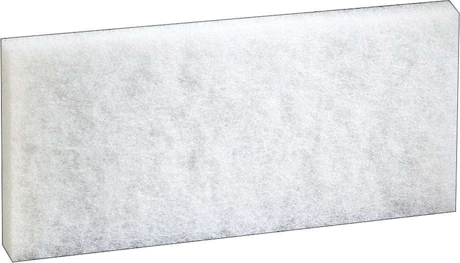 3M Cleaning Floor Pad, White, 5/Carton