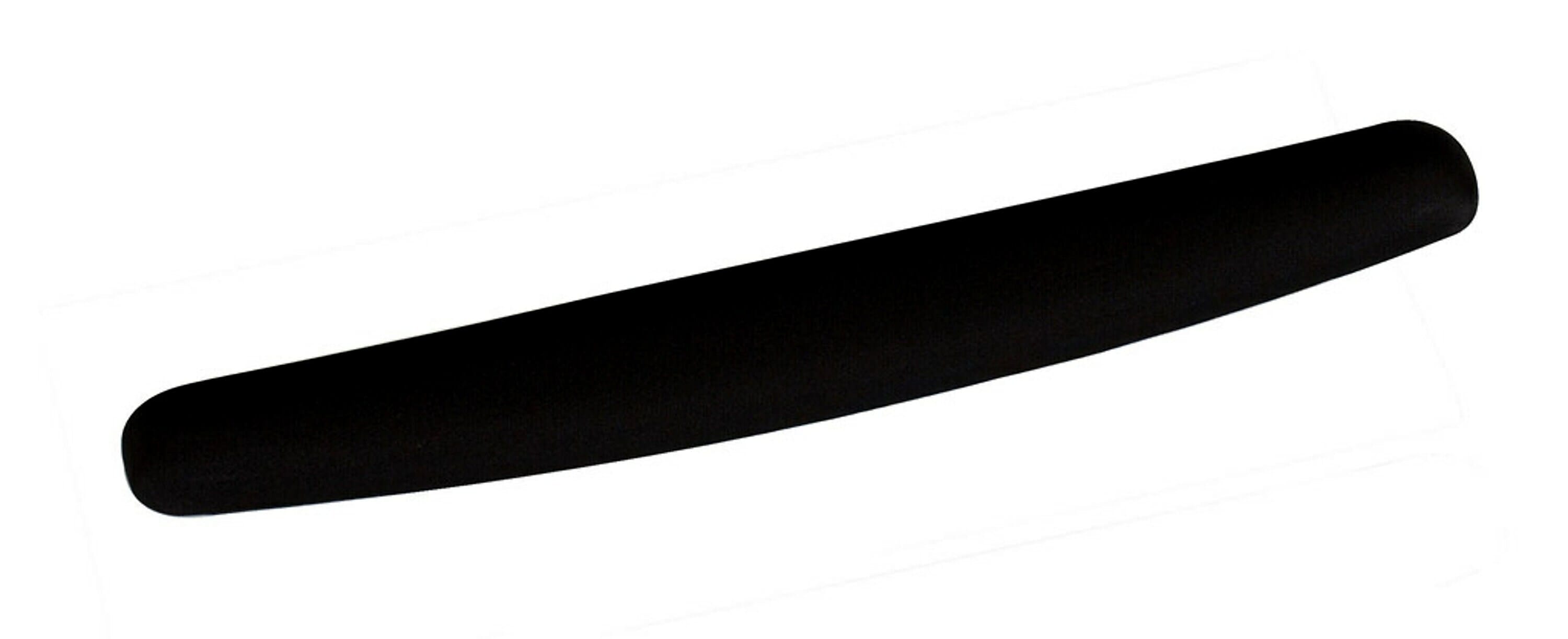 3M™ Foam Wrist Rest for Keyboards, Black, Durable Fabric Cover, Anti-microbial Product Protection